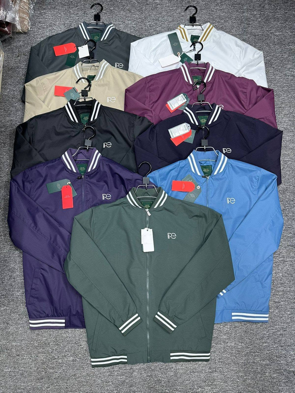 Collection of polo shirts in several colours